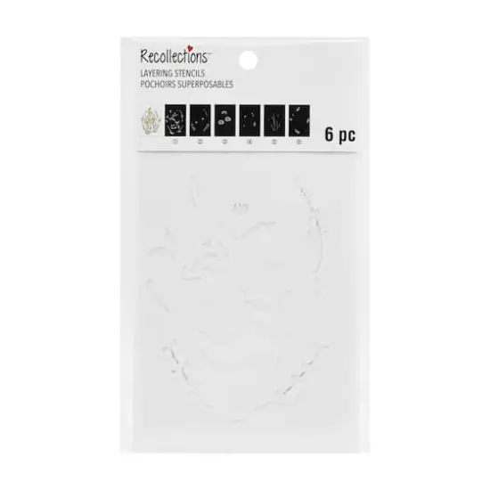 4" x 6" Wild Flowers Print Layering Stencil Set by Recollections&trade; {3}