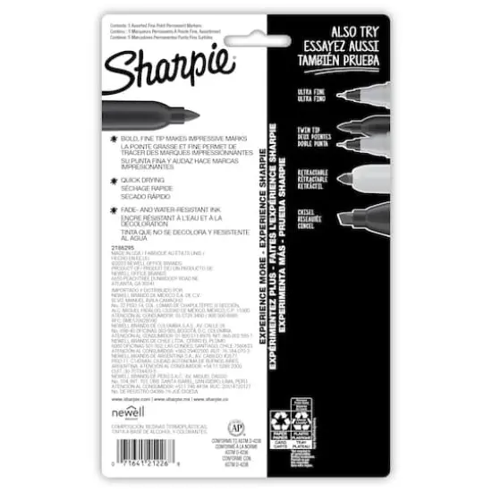 Sharpie&reg; Glam Pop 5 Color Fine Tip Permanent Markers {5}