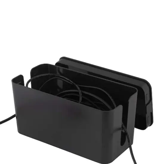 Simplify Black Cable Organizer Boxes, 2ct. {7}