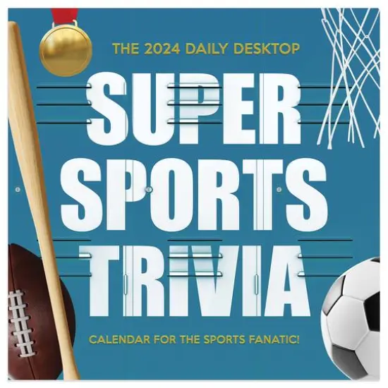 TF Publishing 2024 Sports Facts & Trivia Daily Desktop Calendar {5}