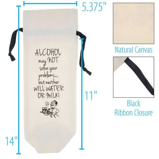 Personality Case&trade; Alcohol Canvas Wine Bag {5}