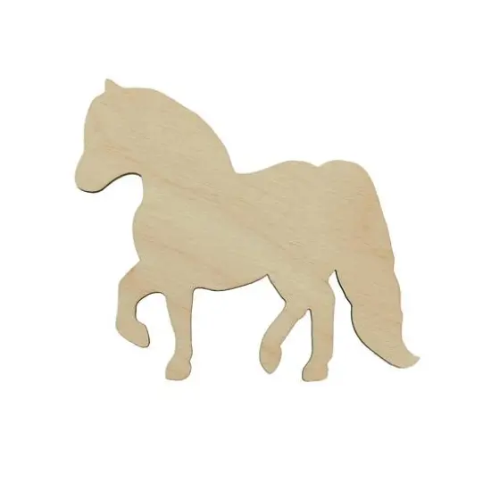 Essentials by Leisure Arts 24 Pack 4.25" x 3" Pony Flat Wood Shape {3}