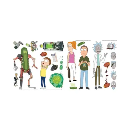 RoomMates Rick and Morty Peel & Stick Wall Decals {1}