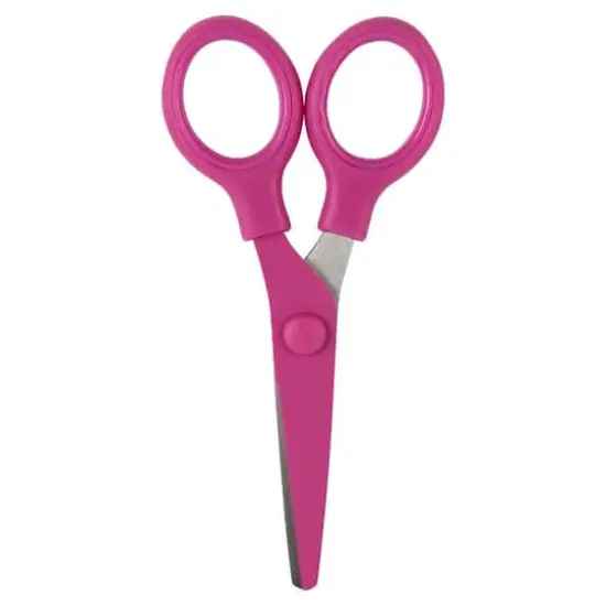 JAM Paper 5" Multi-Purpose Mini Scissors Pink {1}
