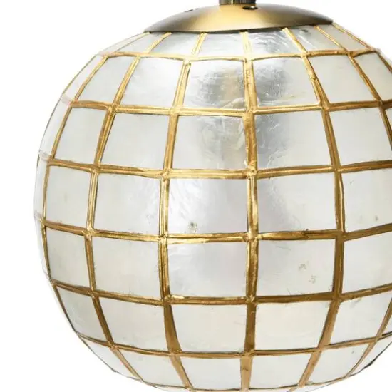 Hello Honey&reg; 13" Metal Princess Capiz Wall Lamp {7}