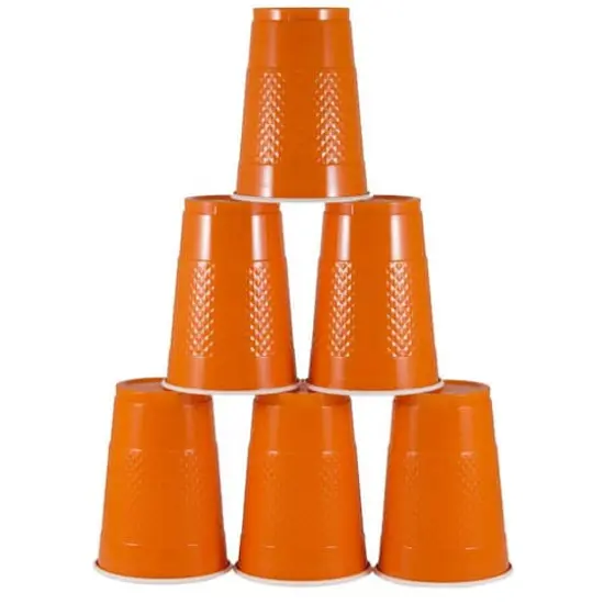 JAM Paper 16oz. Plastic Party Cups, 20ct. Orange {4}