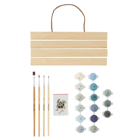 8" x 10" Vintage Ship Paint-by-Number Kit with Wood Display Hanger by Artist's Loft® {3}