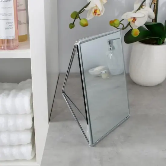 Home Details Chrome Geometric Vanity Mirror {4}