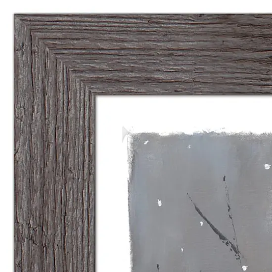 Snowy Christmas Truck Western Gray Framed Print {4}