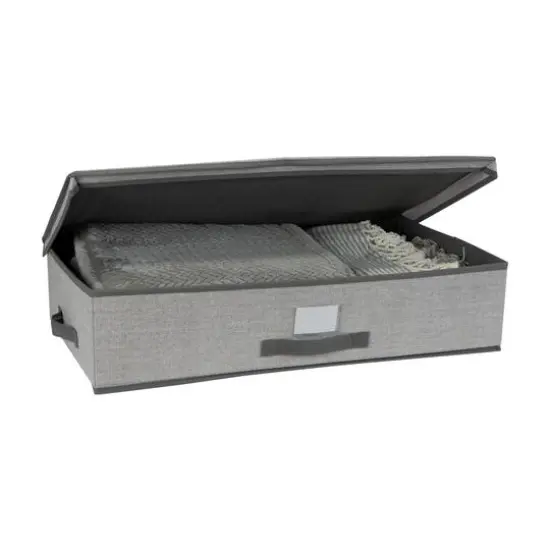 Simplify 28" Under the Bed Heather Gray Storage Box {3}