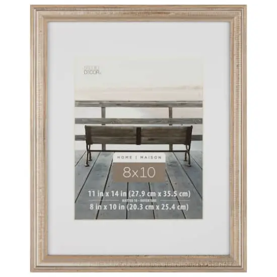 Home Champagne Wooden Frame with Mat by Studio D&eacute;cor&reg; {1}