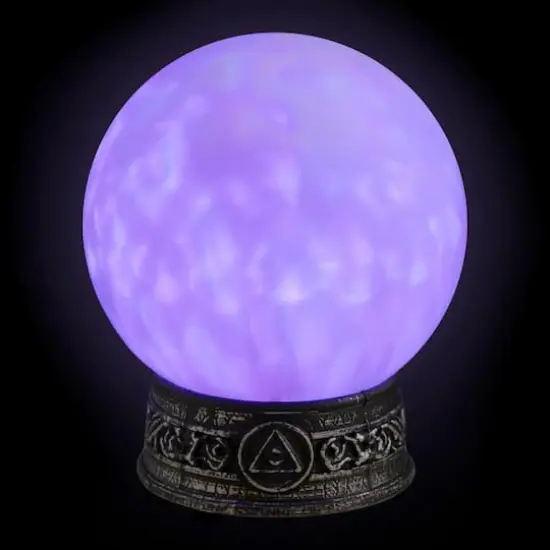 8" LED Lighted Mystical Crystal Ball with Sound {3}