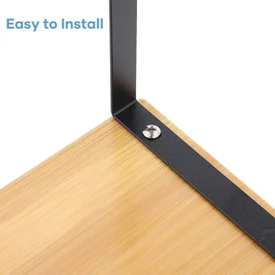 NEX™ Black & Natural Bamboo Cabinet and Counter Shelf Organizer, 4ct. {8}