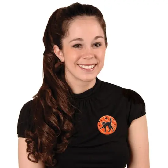 Beistle Vintage Halloween Scratch Cat Button, 6ct. {3}