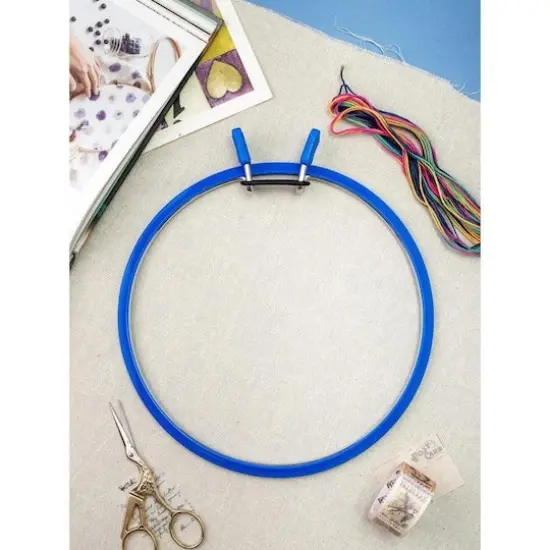 Nurge 8" Spring Metal Embroidery Hoop Deep Blue {3}