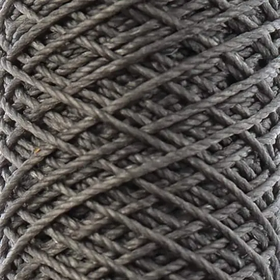 Gudebrod 0.018" 3 Ply Waxed Thread Bobbin, 75ft. Grey {4}