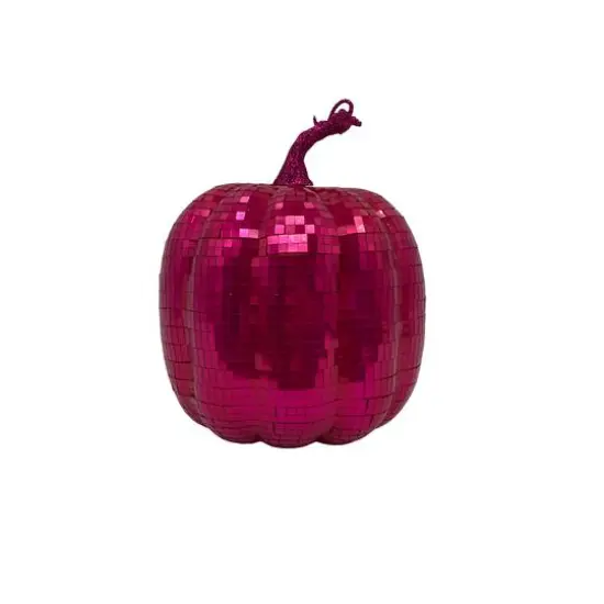 7.75" Disco Pumpkin Tabletop D&eacute;cor by Ashland&reg; Pink {1}