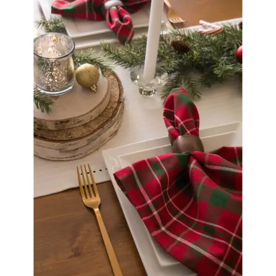 DII&reg; Tartan Holly Plaid Napkin Set, 6ct.  {4}