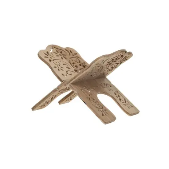 Hello Honey&reg; 11.25" Natural Wood Laser-Cut Book Holder {6}