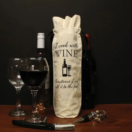 Personality Case&trade; Cooking Canvas Wine Bag {3}