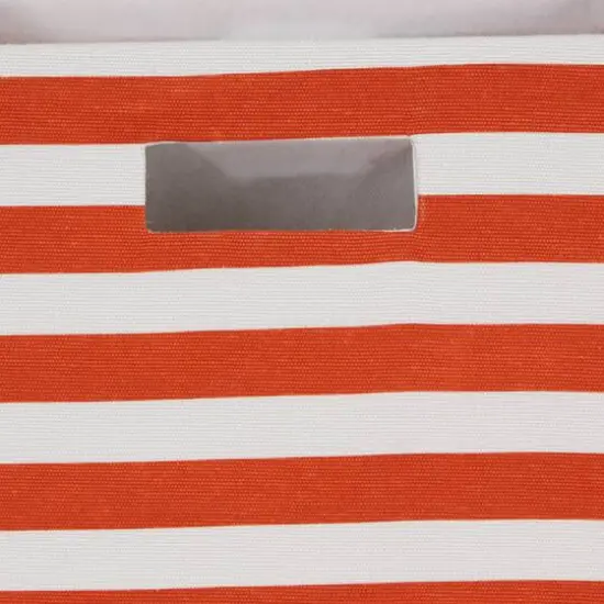 DII&reg; Striped Square Storage Cube Spice {5}