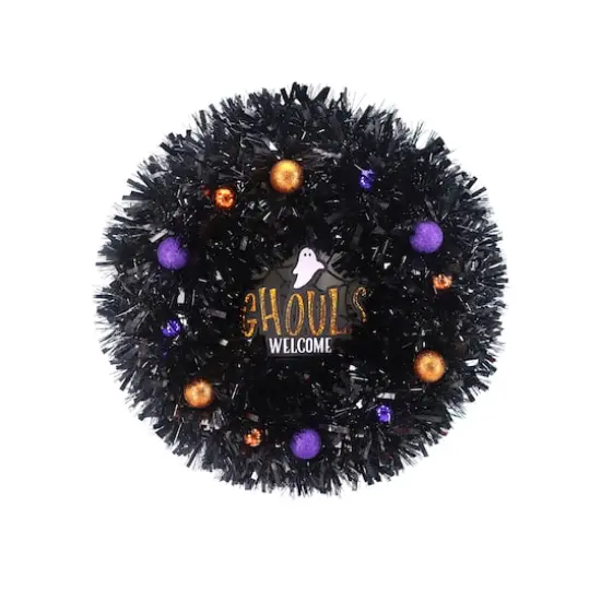 Assorted 18" Halloween Tinsel Wreath, 1pc. by Ashland&reg; {5}
