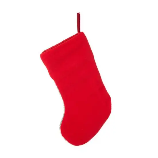 Glitzhome&reg; 20" Hooked Cat Stocking {8}