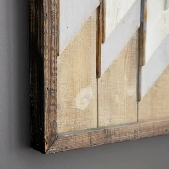 20" Multicolored Wood Farmhouse Abstract Wall Decor {5}