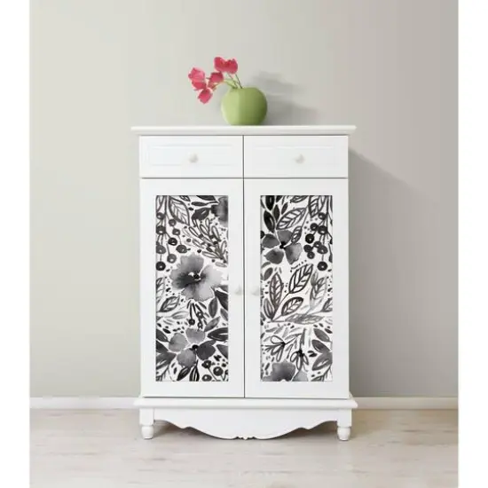 RoomMates Clara Jean April Showers Peel & Stick Wallpaper Black/White {5}