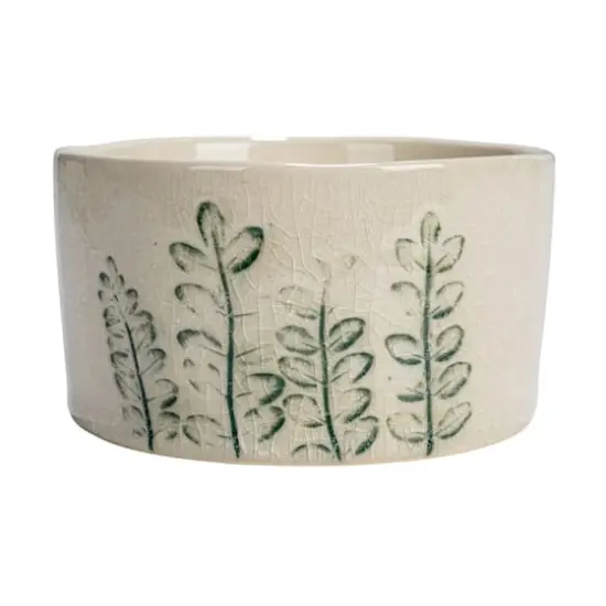 Hello Honey&reg; 4" Cream Stoneware Botanicals Bowl Set {8}