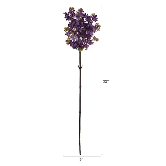 32'' Lilac Artificial Flower Stem, 4ct. Purple {3}