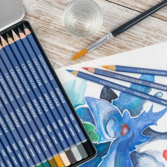 Cretacolor Marino 24 Color Lightfast Watercolor Pencil Set {7}