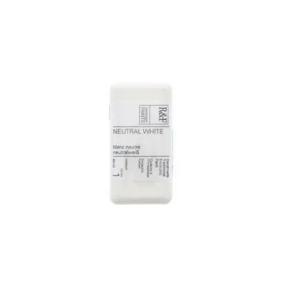 R&F&reg; Encaustic Paint Cake, 40mL Neutral White {1}