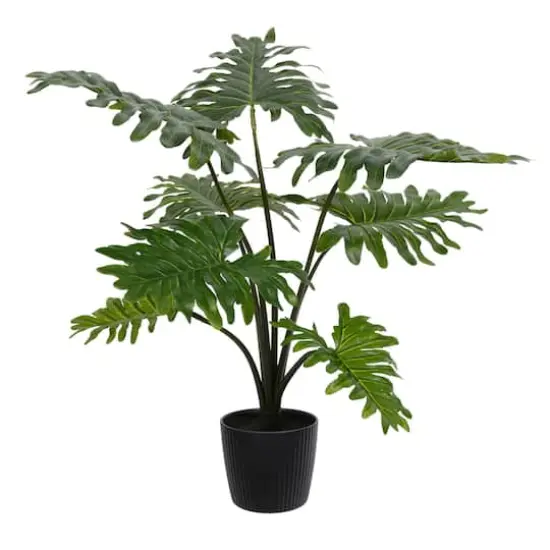25" Artificial Potted Grand Philodendron Bush {1}