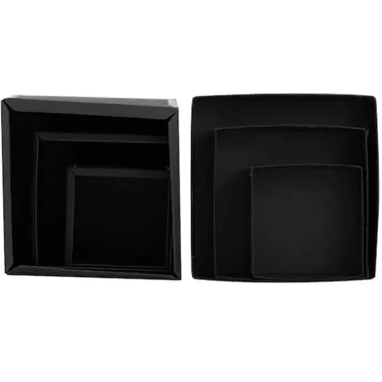 JAM Paper Black Kraft Nesting Box Set {3}