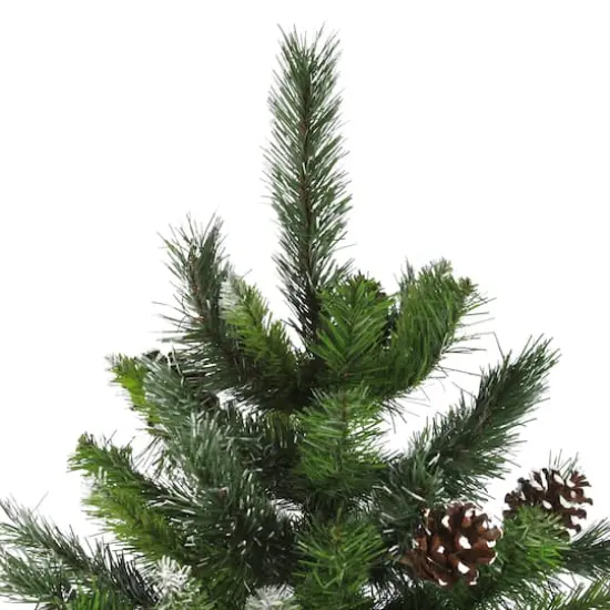 7ft. Unlit Full Snowy Delta Pine Artificial Christmas Tree {3}