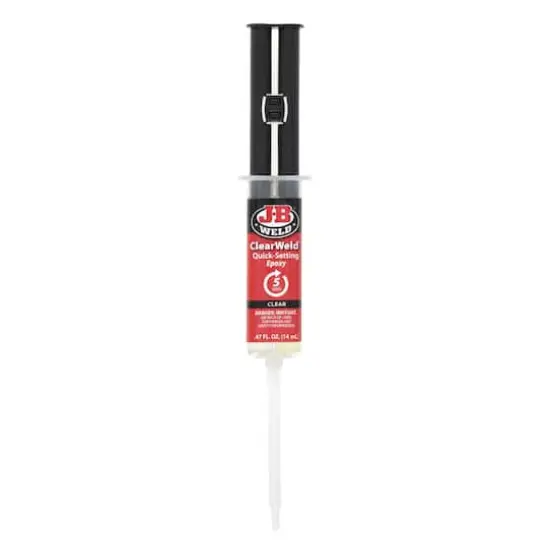 J-B Weld&reg; Clear-Weld&trade; Quick Setting Epoxy Syringe, 14mL {5}