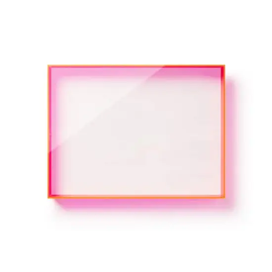 Wexel Art 18" x 24" x 3" UV Grade Acrylic Backless Shadowbox Lid Neon Pink {3}