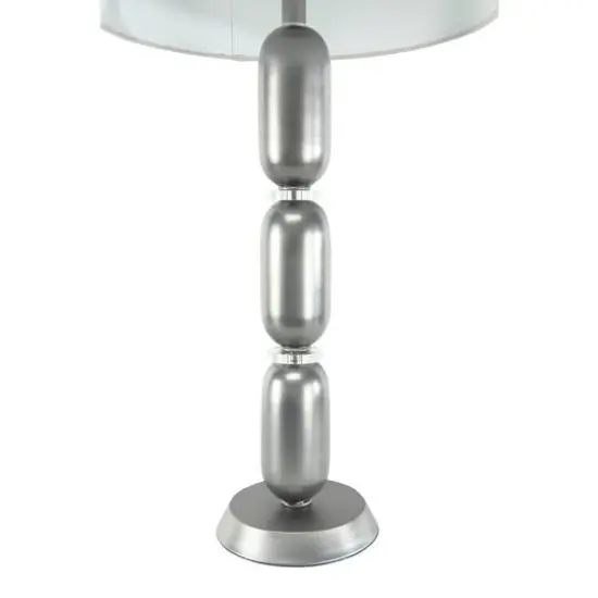 Hello Honey® 33" Metal Table Lamp with Glass Middle Vintage Pewter {7}