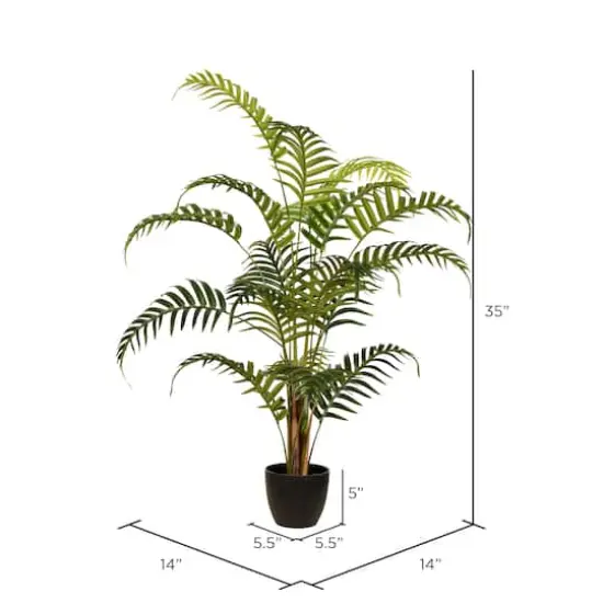 3ft. Potted Fern Palm with Real Touch Leaves {5}