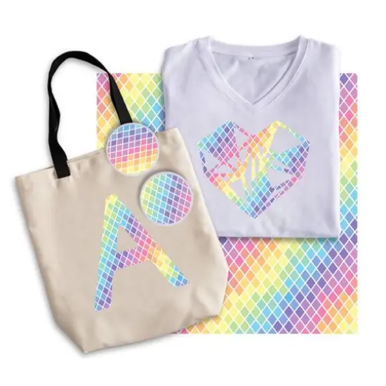 Cricut&reg; Infusible Ink&trade; Transfer Sheet Patterns, Rainbow Shapes {3}