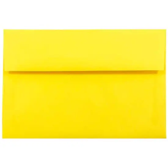 JAM Paper A10 Colored Invitation Envelopes, 50ct. Yellow {1}
