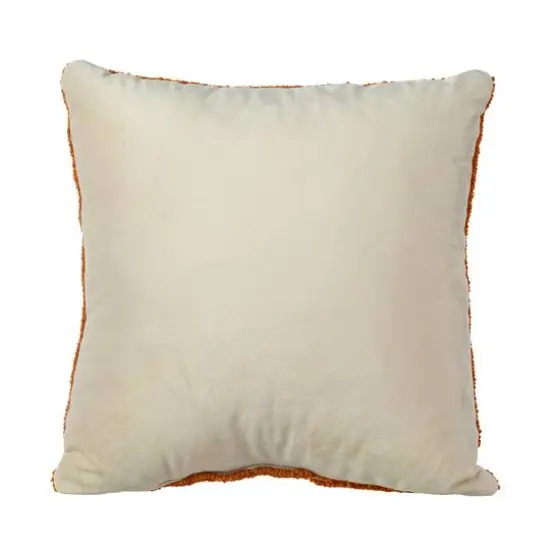 Glitzhome&reg; 14" Fall Hooked Pumpkin Pillow {8}
