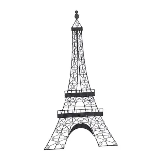 32" Black Metal Eiffel Tower Glam Wall D&eacute;cor {3}