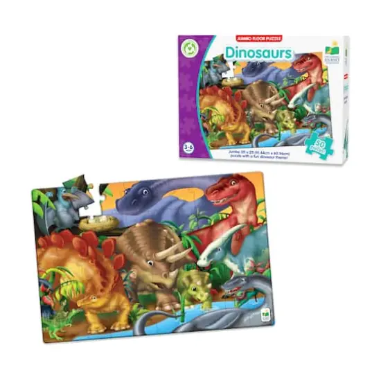 Jumbo Floor Puzzle - Dinosaurs: 50 Pcs {4}