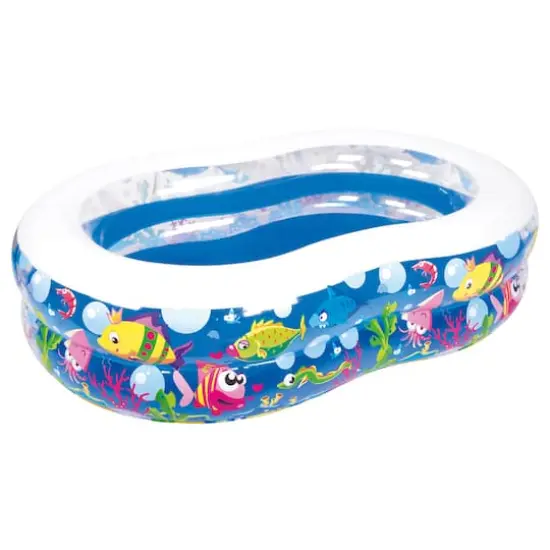 Pool Central® 69" Inflatable Sea Life Motif Kiddie Swimming Pool {1}