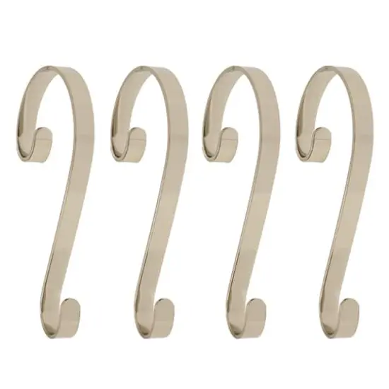 Haute Decor Stocking Scroll&reg; Silver Stocking Holders, 4ct. {1}