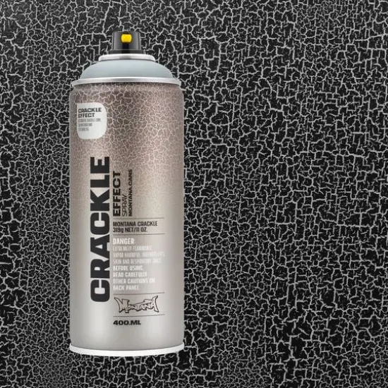 Montana&trade; Cans Crackle Effect Spray Paint, 400mL Squirrel Grey {4}