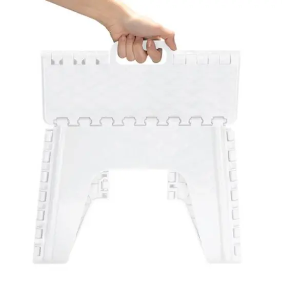 Simplify 12" Folding Step Stool White {5}