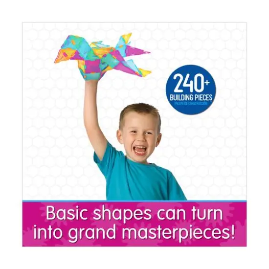 Techno Tiles - Geometric Snap & Build Tiles: Pastel Colors: 240+ Pcs {11}